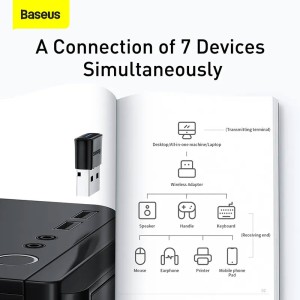 دانگل بلوتوث USB ورژن 5.0 باسئوس Baseus BA04 ZJBA000001