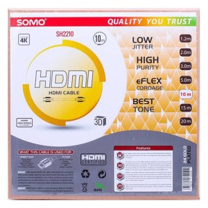 کابل HDMI سومو مدل SH2210 نسخه 2.0 کیفیت 4K طول 10 متر