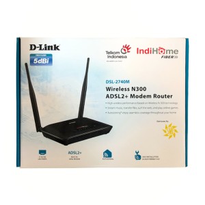 مودم روتر ADSL2 Plus بی‌ سیم N300 دی لینک مدل DSL-2740M