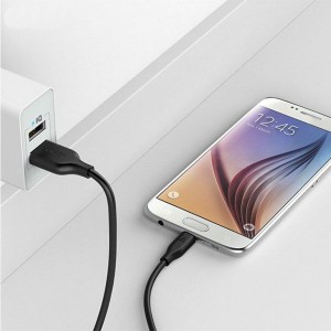 کابل تبدیل USB به microUSB انکر مدل PowerLine A8132H12 طول 0.9 متر