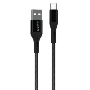کابل شارژ USB به Type-C گرین لاین مدل GNBCTYCBK طول 1.2 متر توان 3 آمپر