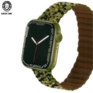 بند اپل واچ گرین لیون 44/45 میلی متر Green Lion Silicone + Magnets Watch Band