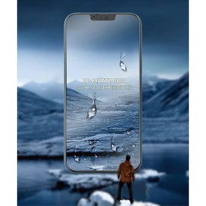 گلس شفاف لبه سیلیکونی گرین لیون HD Matte Pro آیفون iPhone 13 Pro Max