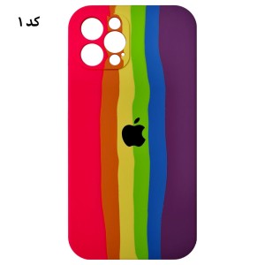 قاب سیلیکونی رنگین کمانی اورجینال آیفون iPhone 12 Pro