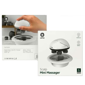ماساژور شارژی پوست سر گرین لاین Mini Scalp Massager مدل GNSMINIMSWH