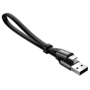 کابل شارژ USB به لایتنینگ بیسوس مدل Nimble CALMBJ-B01 طول 23 سانتی متر توان 2 آمپر