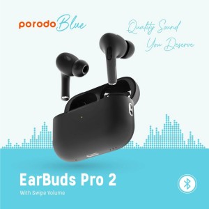 هندزفری بلوتوث دوگوش پرودو Porodo Blue PB-ARPDP2 Earbuds Pro 2