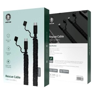 کابل شارژ USB-C به USB-C گرین لاین GNRSCC2C60BK طول 1 متر توان 60 وات