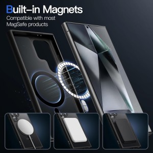 قاب شفاف Magnetic با قابلیت شارژ MagSafe سامسونگ S24 Ultra