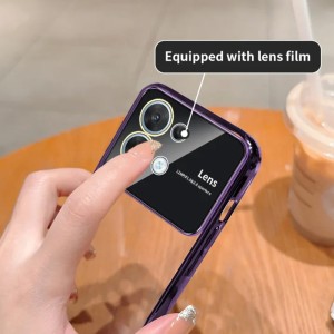 قاب ژله ای شفاف دور رنگی Lens محافظ لنزدار شیائومی Redmi Note 13 5G