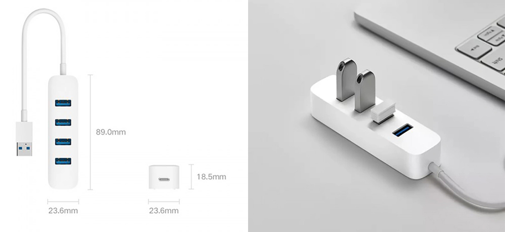 هاب چهار پورت USB 3.0 شیائومی مدل XMFXQ01QM