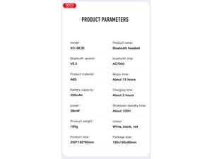 هدست بیسیم بلوتوث ایکس او XO BE35 HeadSet