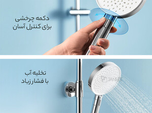 بهترین سردوش حمام میجیا شیائومی Xiaomi Mijia supercharged hand shower MJZYSCHS01DB