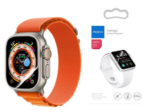 بهترین محافظ صفحه نمایش اپل واچ 49 میلی‌متری سری آلترا راک Rock Hydrogel Screen Protector Apple Watch 49mm