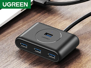 هاب یو اس بی 4 پورت یوگرین Ugreen CR113 30291 USB 3.0 HUB 4 port