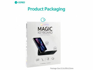 کاور کیبورددار مگنتی هوشمند آیپد 12.9 اینچ کوتسی Coteci Magic Keyboard For Ipad 12.9 64013