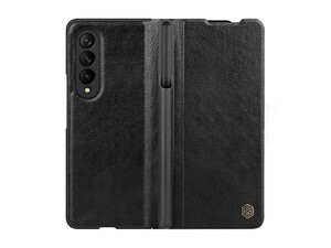 کیفیت کیف چرمی نیلکین سامسونگ Nillkin Samsung Galaxy Z Fold 3/W22 5G Qin leather case