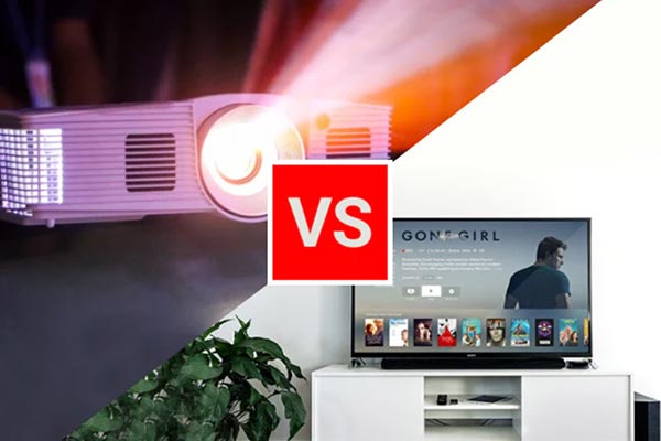 مقایسه ویدئو پروژکتور با تلویزیون