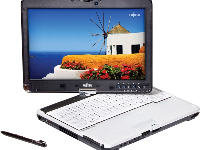 لپتاپ فوجیتسو صفحه لمسی تبلت شو با قلم نوری مدل Fujitsu T730