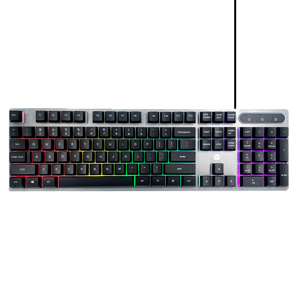 کیبورد سیم دار مخصوص بازی HP مدل K100