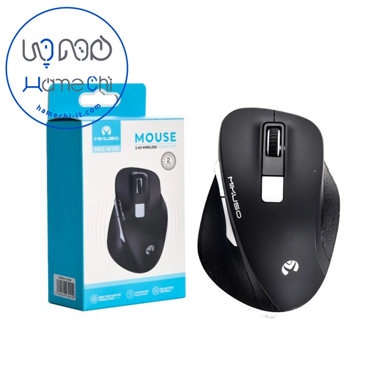 موس بی‌سیم میکاسو Mikuso مدل MOS-W102 سایلنت | ۱ سال گارانتی