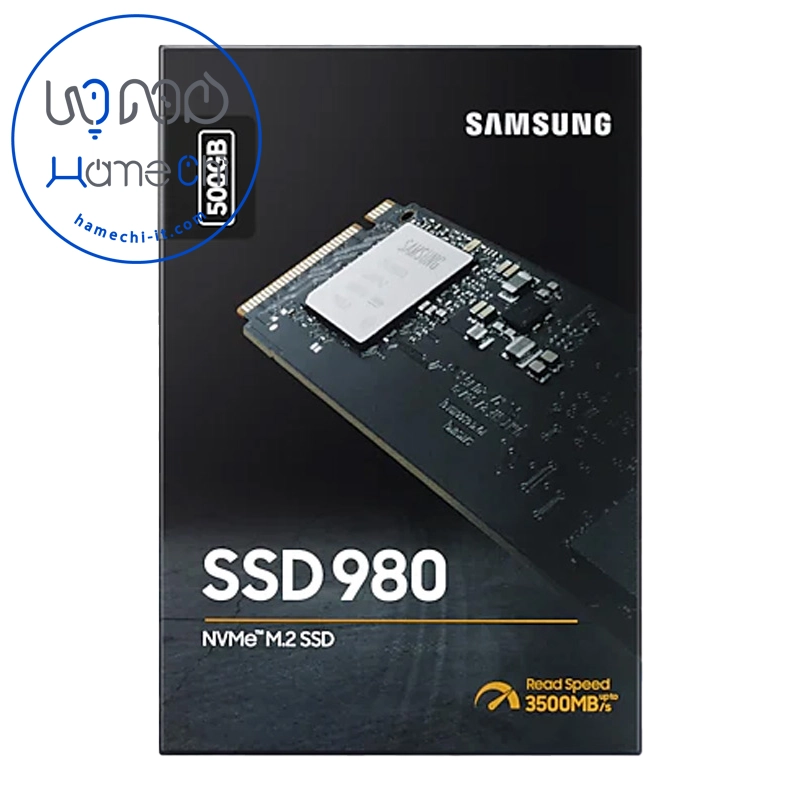 Samsung 980 NVMe M.2 2024 500GB - سرعت 3500 مگابایت/ثانیه با گارانتی DJ Service 5 ساله (استعلام تلفنی)