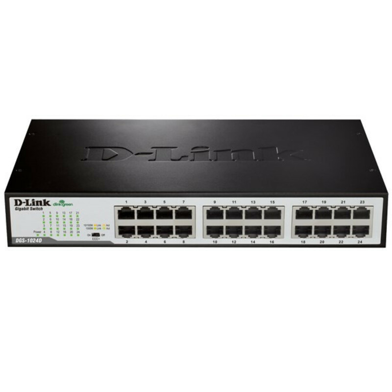 سوییچ استوک 24 پورت گیگابیتی، غیر مدیریتی و دسکتاپ دی-لینک D-link DGS-1024D