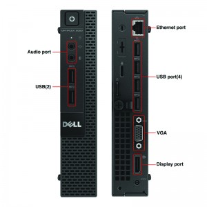 مایکرو کامپیوتر استوک  DELL Optiplex 9020 Core i3 4130 ram 4gb DDR3 SSD 128gb