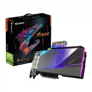 کارت گرافیک استوک گیگابایت  Gigabyte geforce RTX 3080 10gb GDDR6x Aorus Xtreme خنک شونده با مایع