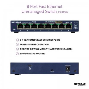 سوئیچ شبکه 8 پورت Netgear GS208