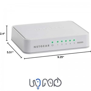سوئیچ شبکه پنج پورت Netgear GS205