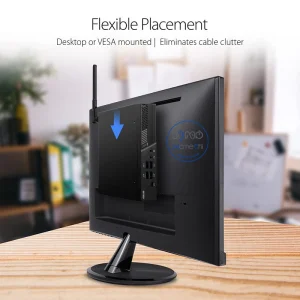 کامپیوتر استوک ایسوس مدل PB60 i5-8500T | مینی پی‌سی قدرتمند اداری با ۸G رم و ۲۵۶SSD، کم‌مصرف و اقتصادی