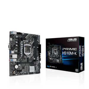 🏆 خرید مادربرد ایسوس Asus PRIME H510M-K | چیپست H510، پشتیبانی نسل 10 و 11 اینتل، DDR4، گارانتی 24 ماه شرکتی، قیمت اقتصادی و اورجینال