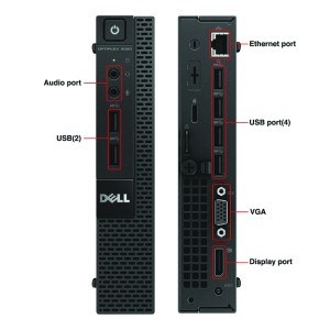 کامپیوتر استوک تاینی DELL Optiplex 3020-9020 Core i3 4100 ram 6gb DDR3 SSD 256gb