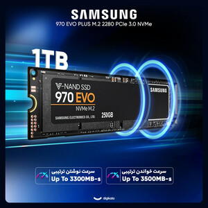خرید SSD کارکرده سامسونگ 970 EVO PLUS 1TB با گارانتی سلامت 98% | فروشگاه همه چی ای تی