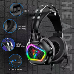 🎮 هدست گیمینگ مدل G601 | Headset Gaming حرفه‌ای با گارانتی ۱۲ ماهه شرکتی | صدای شفاف و خرید مطمئن