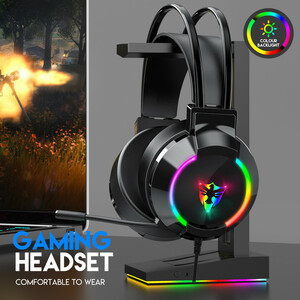 هدست مخصوص بازی E-SPORT مدل G606 | صدای 7.1 مجازی | نورپردازی RGB | گارانتی ۱۲ ماهه | فروشگاه همه چی ای تی