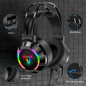 هدست مخصوص بازی E-SPORT مدل G606 | صدای 7.1 مجازی | نورپردازی RGB | گارانتی ۱۲ ماهه | فروشگاه همه چی ای تی