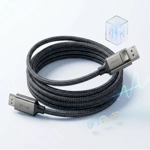 بررسی کامل کابل DISPLAY PORT به HDMI X4 net طول 1.80 متر: راهنمای خرید و تست کیفیت 4K