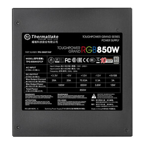 منبع تغذیه استوک کامپیوتر ترمالتیک Thermaltake Toughpower Grand RGB 850W Platinum