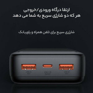پاوربانک مک دودو 22.5W مدل MC-389 ظرفیت 20000 میلی آمپر ساعت