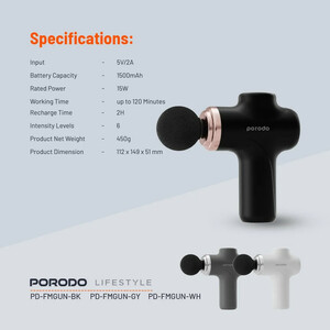 ماساژور برقی پرودو مدل PD_FMGUN