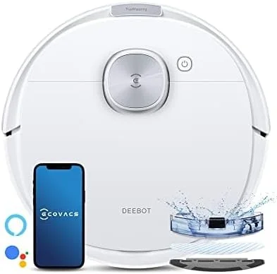 ربات جاروبرقی ECOVACS DEEBOT N10، مکش قدرتمند 4300Pa، زمان اجرا تا 300 دقیقه، ناوبری dToF، نقشه برداری چند طبقه (یک سال گارانتی توسط ECOVACS)
