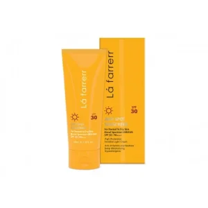 کرم ضد آفتاب و ضد لک بی رنگ مخصوص پوست های خشک و معمولی SPF30 لافارر 40ml lafarrerr