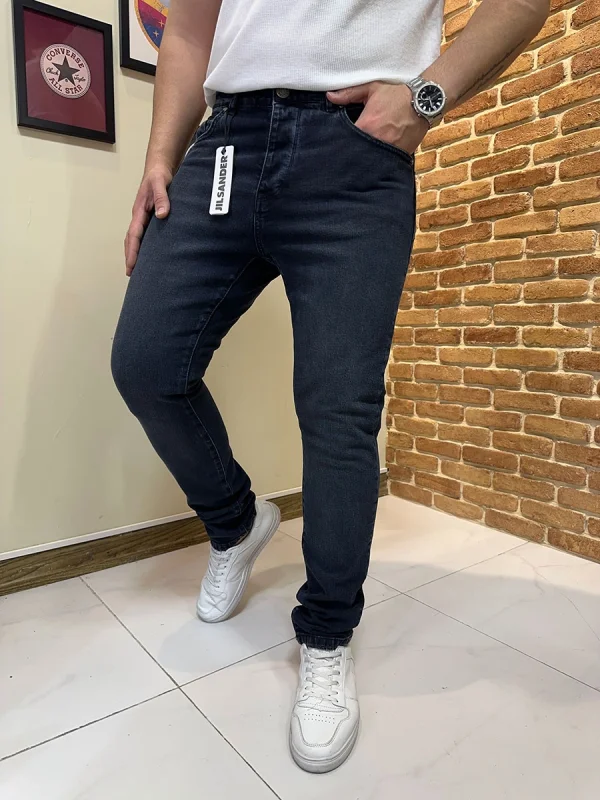 شلوار جین راسته اسلیم فیت Code 27808 blue black