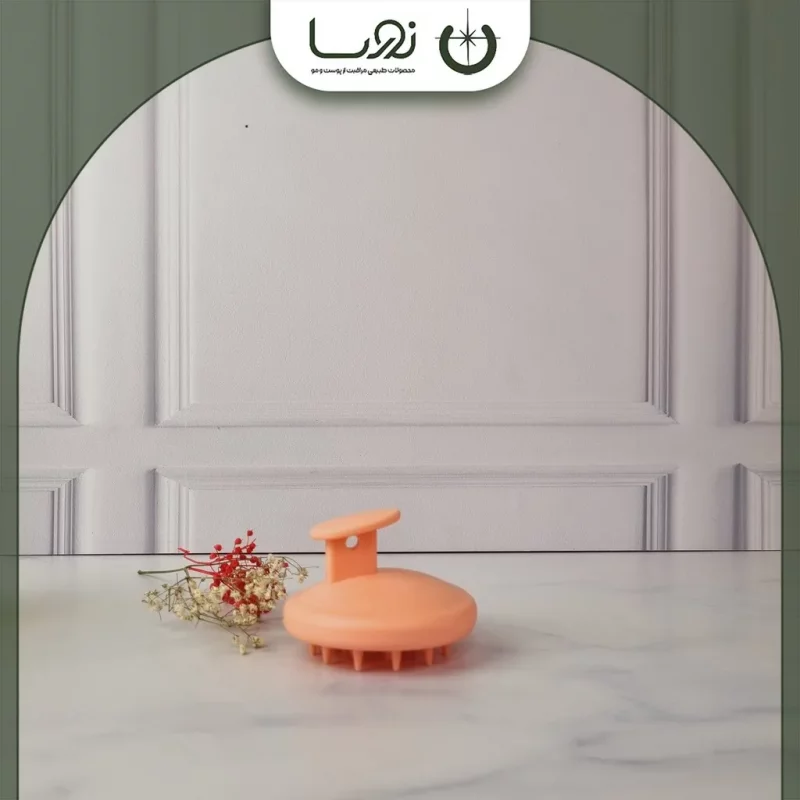 ✅سرشور  و ماساژور سیلیکونی ـ تحریک رشد ورویش مو/جذب حداکثری روغنهای تقویتی