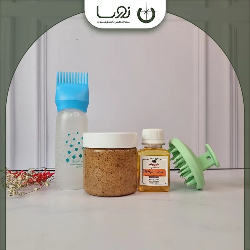 ✨ بسته درمانی چربی مو و کف سر،درمان شوره و پوسته‌ریزی+ تضمین بازگشت وجه تا پایان دوره مصرف 6 ماهه + ارسال رایگان