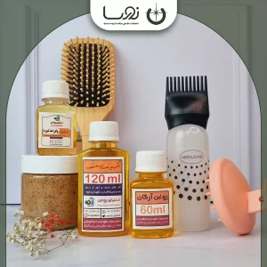 بسته درمانی ۶ماهه درمان ریزش موی خشک و لخت همراه با شوره و پوسته ریزی کف سر