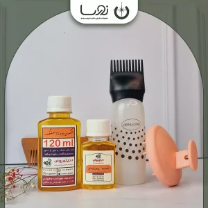 بسته درمانی درمان ریزش موی خشک و آسیب دیده و فردار،  دوره مصرف 6 ماهه