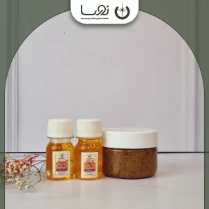 بسته درمانی حرفه‌ای نورسا برای درمان ریزش موی خشک و حالت دار با شوره و پوسته‌ریزی دوره مصرف تست